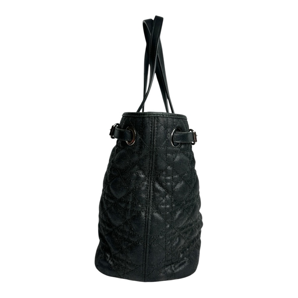 CHRISTIAN DIOR Coated Canvas PANAREA Tote Black ~EUC - Picture 15 of 16